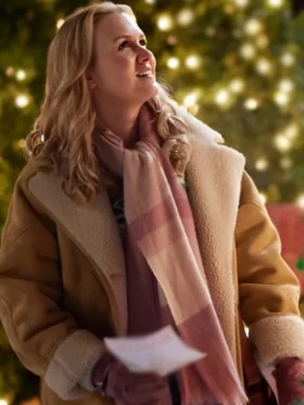 A Carol For Two Violette Brown Shearling Jacket