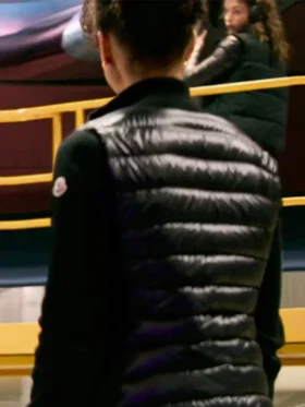 Abby Lift Black Puffer Vest For Sale