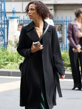 Abby Lift Black Trench Coat