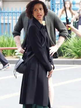 Abby Lift Black Trench Coat For Sale