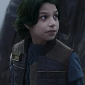 Ahsoka Jacen Syndulla Brown Quilted Vest Collar