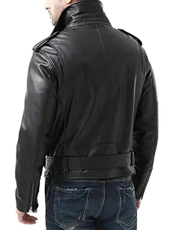 All Of Us Are Dead Lee Su hyeok Black Leather Jacket Back