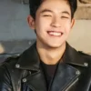All Of Us Are Dead Lee Su hyeok Black Leather Jacket For Mens