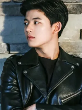 All Of Us Are Dead Lee Su hyeok Black Leather Jacket For Sale