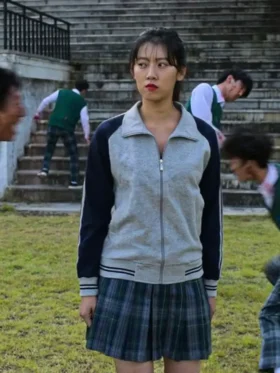 All of Us Are Dead Min Eun ji Grey Jacket