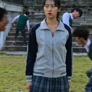 All of Us Are Dead Min Eun ji Grey Jacket