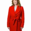 Allie Shaw Christmas in Evergreen Red Wool Coat