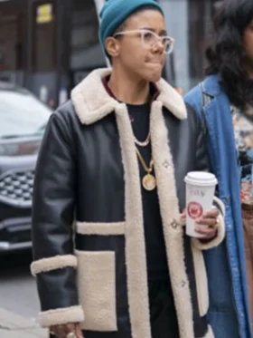 Amanda Cordner Sort Of Shearling Black Jacket