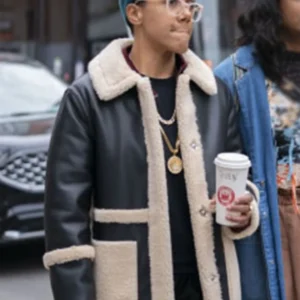 Amanda Cordner Sort Of Shearling Black Jacket