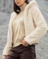 Amanda Zipper Hooded Fur Jacket For Sale