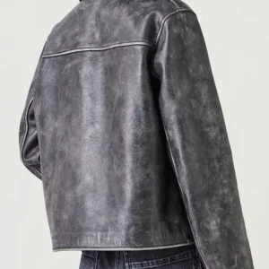 Ana Leather Jacket Back