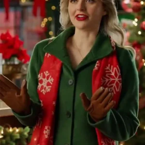 Andrea Brooks Snowy with a Chance of Christmas Coat For Sale