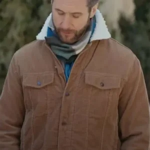 Andrew Flannery Christmas on the Alpaca Farm Brown Jacket