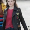 Anna Kendrick Pitch Perfect 3 Black Leather Jacket