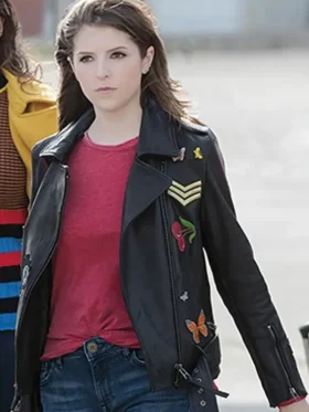 Anna Kendrick Pitch Perfect 3 Black Leather Jacket