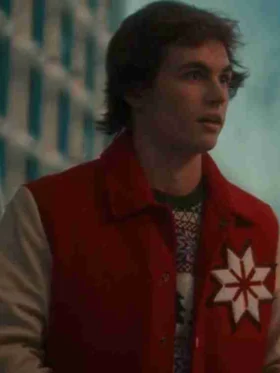 Austin Kane The Santa Clauses S01 Red Varsity Jacket