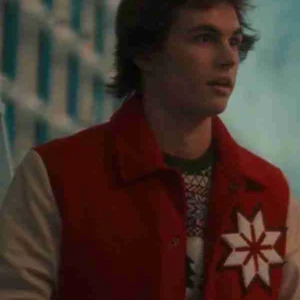 Austin Kane The Santa Clauses S01 Red Varsity Jacket