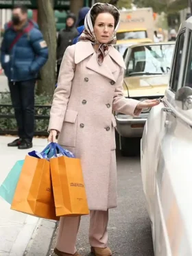 Babe Paley Feud S02 Beige Long Coat