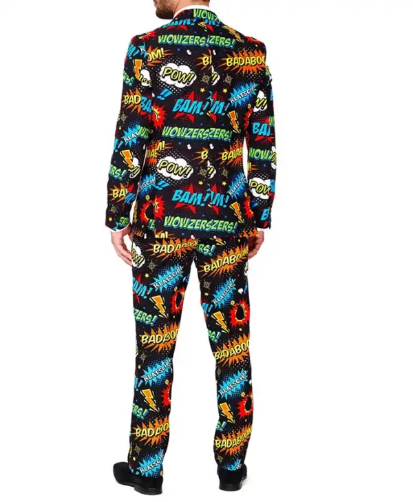 Badaboom Slim Fit Stylish 2 Piece Suit For Mens Back