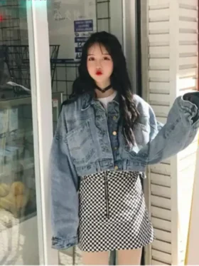 Baggy Cropped Jean Jacket