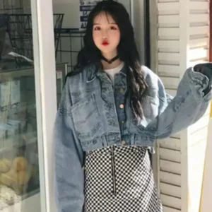 Baggy Cropped Jean Jacket