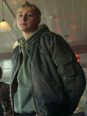 Black Doves Ella Lily Hyland Bomber Jacket