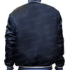 Blue North Carolina Varsity Jacket Back