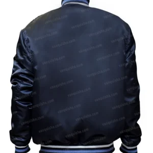 Blue North Carolina Varsity Jacket Back