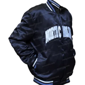 Blue North Carolina Varsity Jacket Left Side