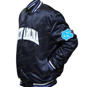 Blue North Carolina Varsity Jacket Right Side