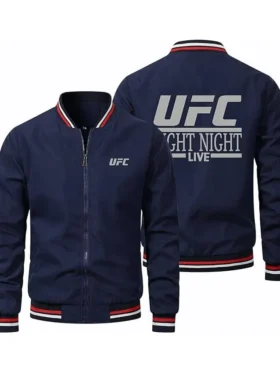 Blue UFC Fight Night Bomber Jacket