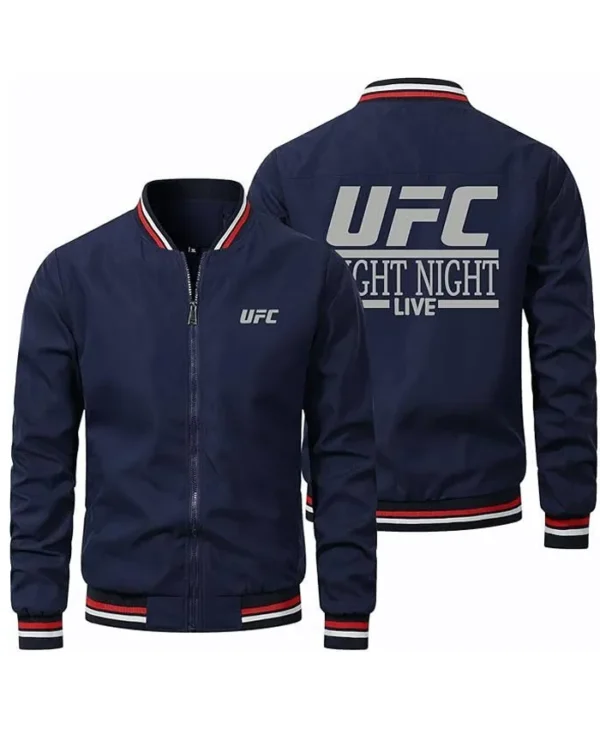Blue UFC Fight Night Bomber Jacket