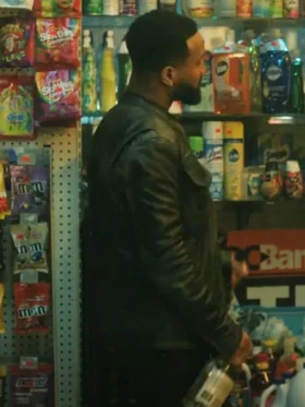 Bobby Trey Black Leather Jacket Back