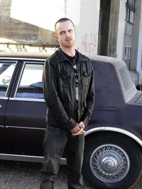 Breaking Bad Jesse Pinkman Black Jacket Front