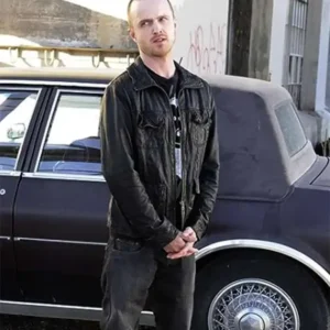 Breaking Bad Jesse Pinkman Black Jacket Front