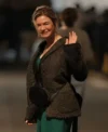 Bridget Jones Mad About the Boy 2025 Renee Zellweger Faux Fur Coat