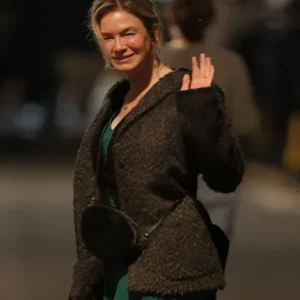 Bridget Jones Mad About the Boy 2025 Renee Zellweger Faux Fur Coat