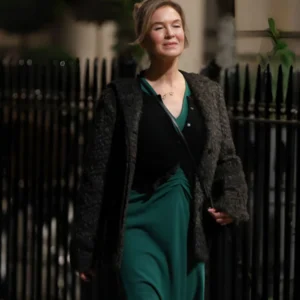 Bridget Jones Mad About the Boy 2025 Renee Zellweger Faux Fur Coat For Sale