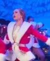 Britt Robertson The Merry Gentlemen Christmas Coat Flying