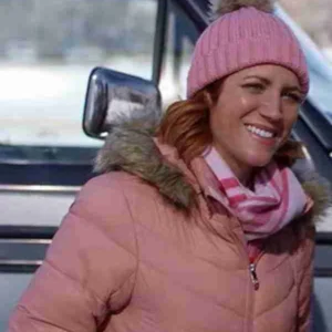 Brittany Snow Christmas with the Campbells Pink Jacket For Sale