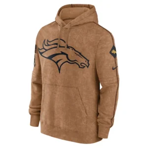 Brown Denver Broncos Salute Pullover Hoodie Main