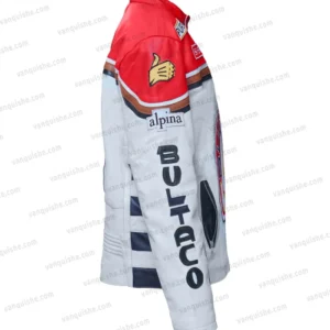 Bultaco Leather Biker Jacket Left Side