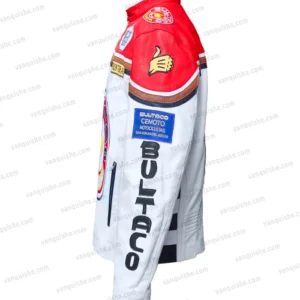 Bultaco Leather Biker Jacket Right Side