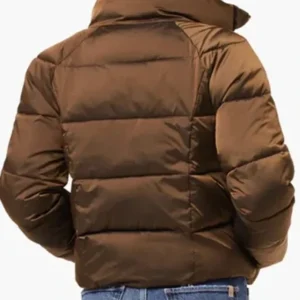 Buy Ashley Park Only Murders in the Building Brown Puffer Jacket