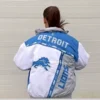 Buy Costco Detroit Lions Jacket Unisex Vintage Blue and White For Sale