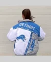 Buy Costco Detroit Lions Jacket Unisex Vintage Blue and White For Sale