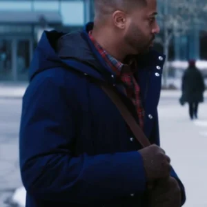 Buy Devale Ellis Meet Me Next Christmas Blue Cotton Jacket