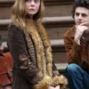 Buy Elle Fanning A Complete Unknown Brown Shearling Jacket