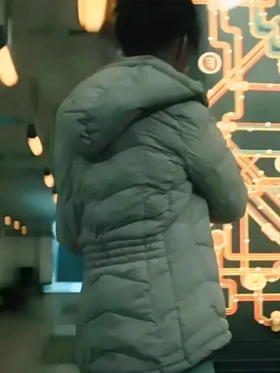 Buy Lila Pitts The Umbrella Academy White Puffer Jacket