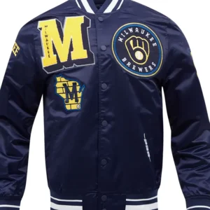 Buy Milwaukee Brewers Satin Jacket